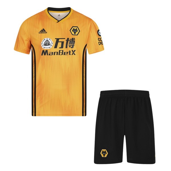 Camiseta Wolves 1ª Kit Niño 2019 2020 Amarillo